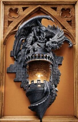 Wooden framed dragon