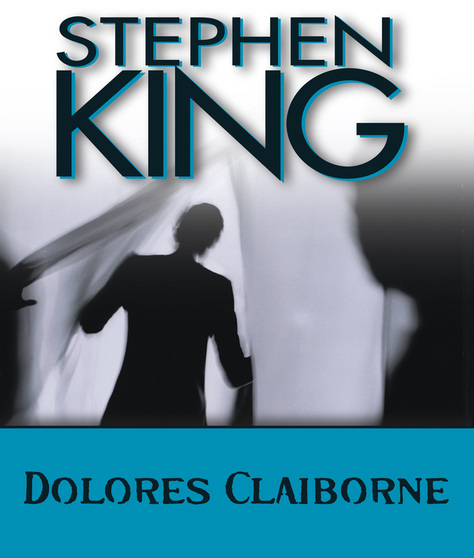 Dolores Claibourne book cover. Shadow opening a curtain