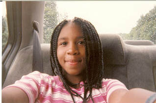 Danielle age nine selfie in car
