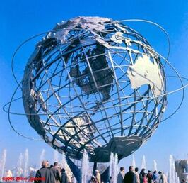 Unisphere on a sunny day at the 1964 World's Fair