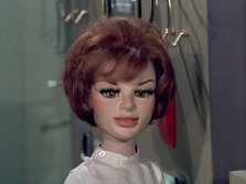 Lieutenant Shore puppet with short cute hairstyle Lois Maxwell look-a-like