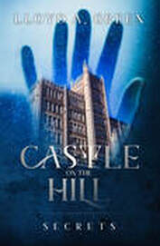 Hand looming over a castle book cover