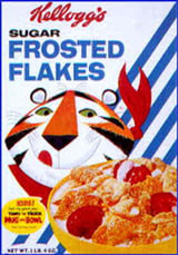 Tony the Tiger cereal box