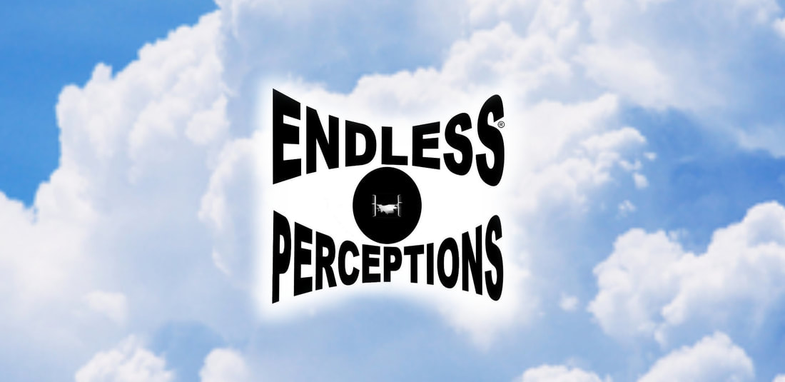 endless perceptions logo floating in fluffy clouds