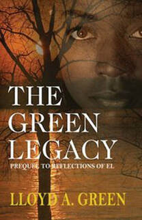 Green Legacy woman peering over a river